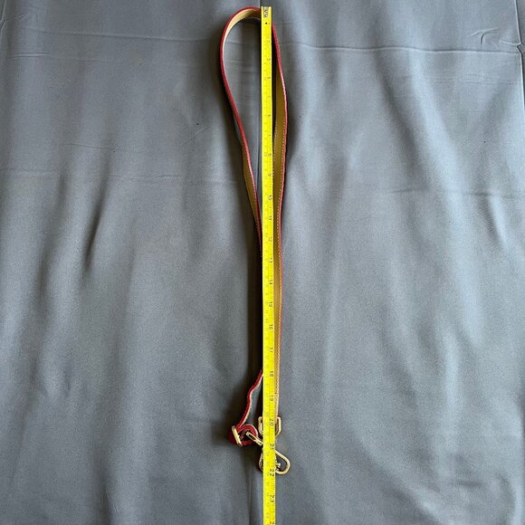 Arcadia Handbag Strap Crossbody Replacement Beige Tan Patent Leather Gold Clasp - Picture 7 of 8